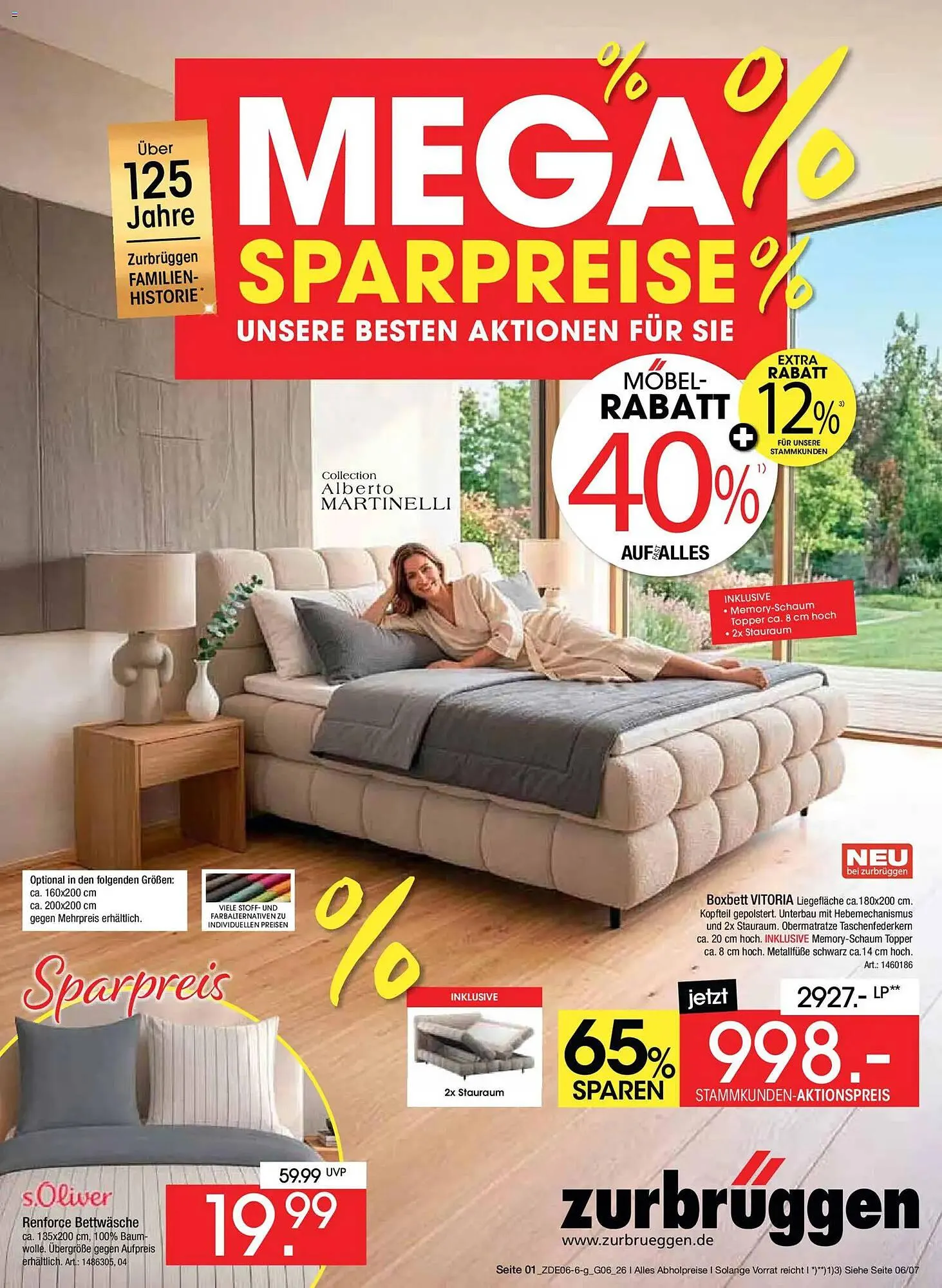 Zurbrüggen Prospekt von 8. Juni bis 20. Juni 2026 - Prospekt seite 1