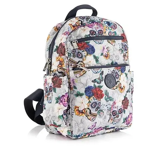 ANUSCHKA® Rucksack Nylon bedruckt div. Fächer