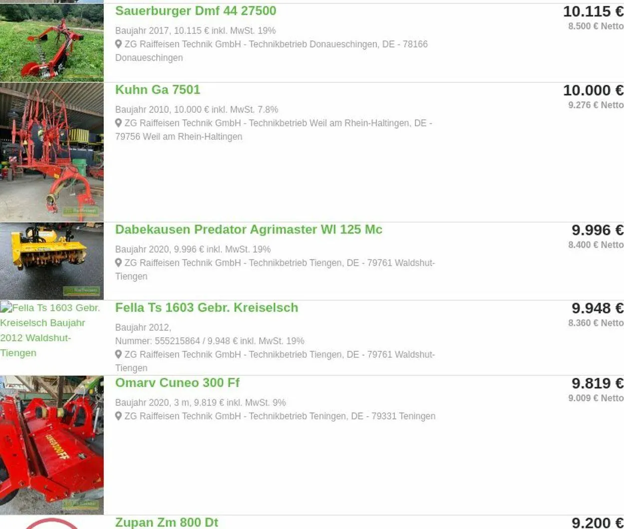 ZG Raiffeisen Aktueller Prospekt von 24. März bis 2. April 2025 - Prospekt seite 25