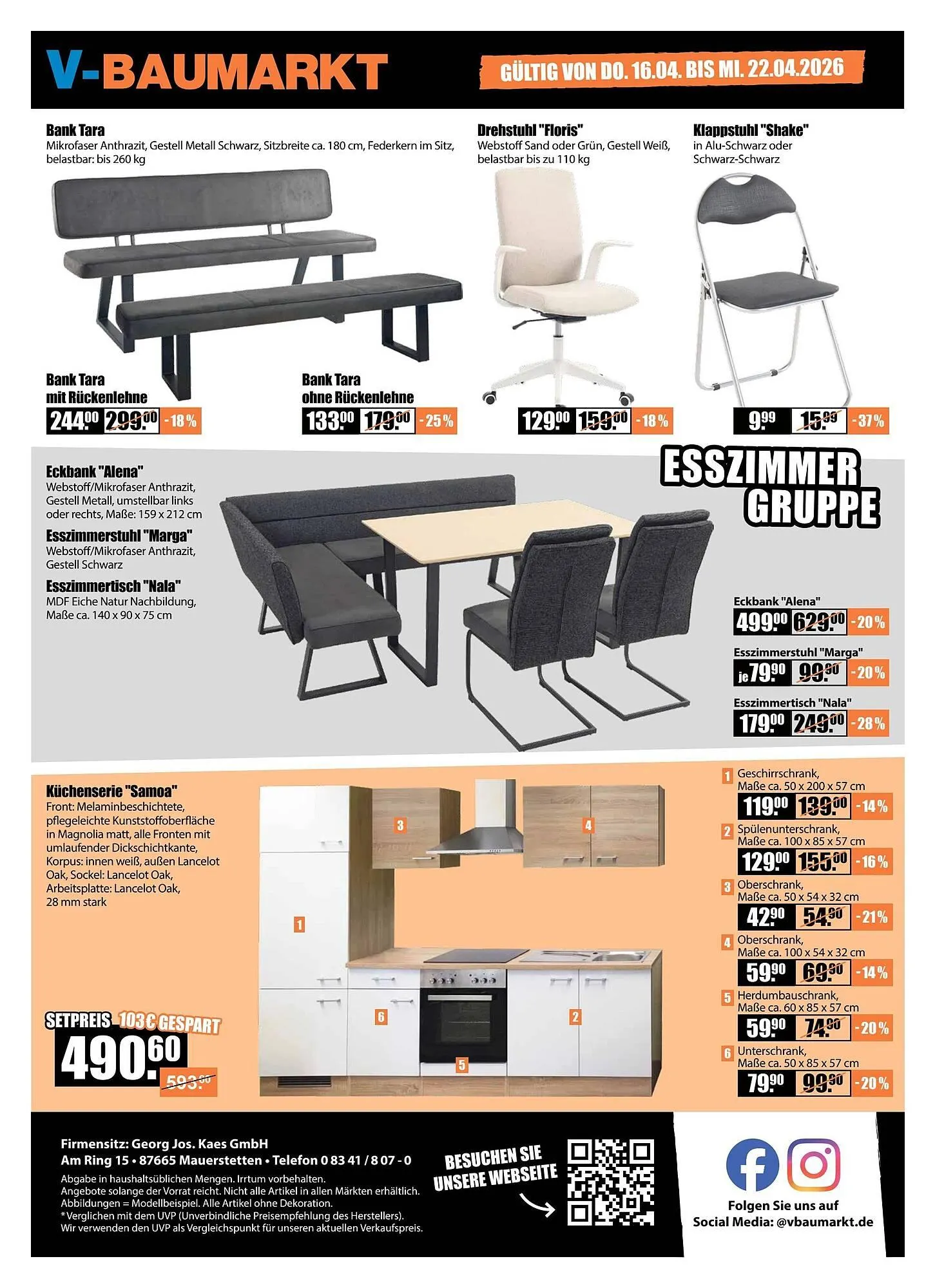 V Baumarkt Prospekt von 16. April bis 23. April 2026 - Prospekt seite 8