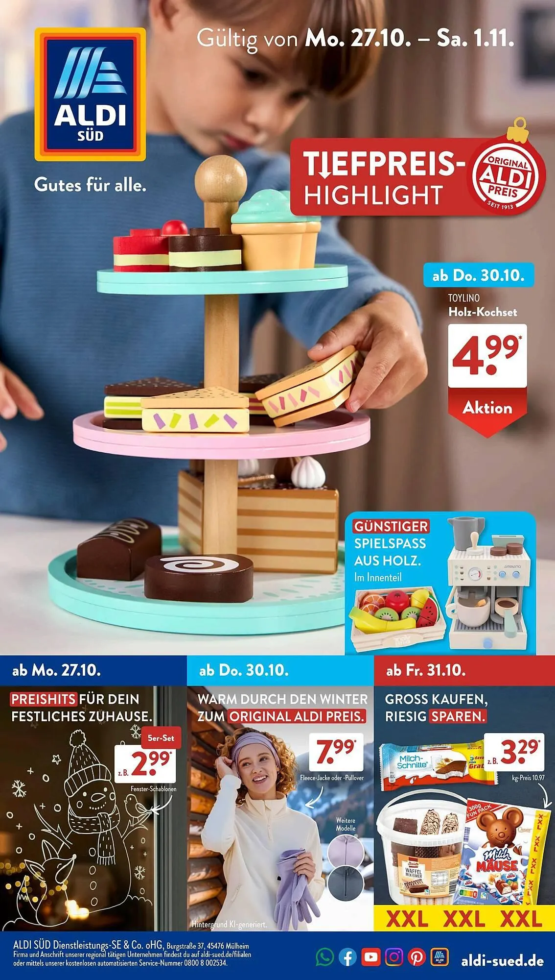 Aldi Süd Prospekt von 27. Oktober bis 2. November 2025 - Prospekt seite 1