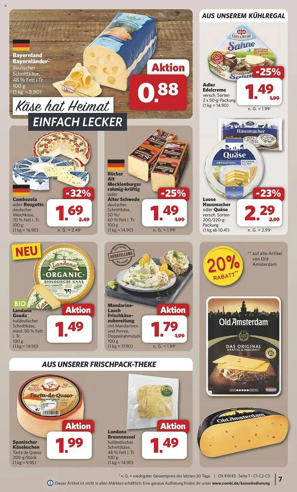Combi Prospekt von 20. Oktober bis 25. Oktober 2025 - Prospekt seite 7