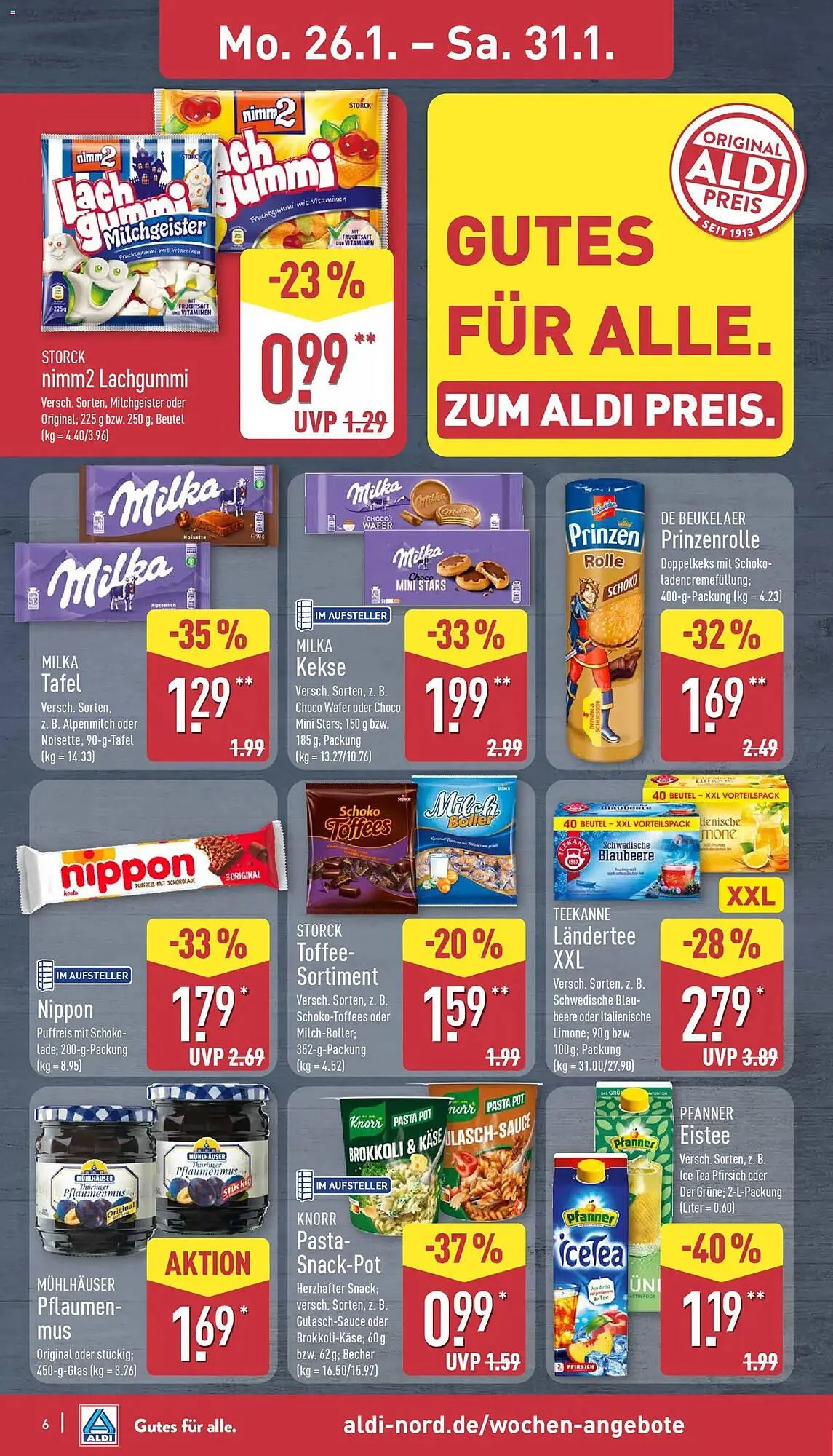 Aldi Nord Prospekt von 26. Januar bis 31. Januar 2026 - Prospekt seite 8