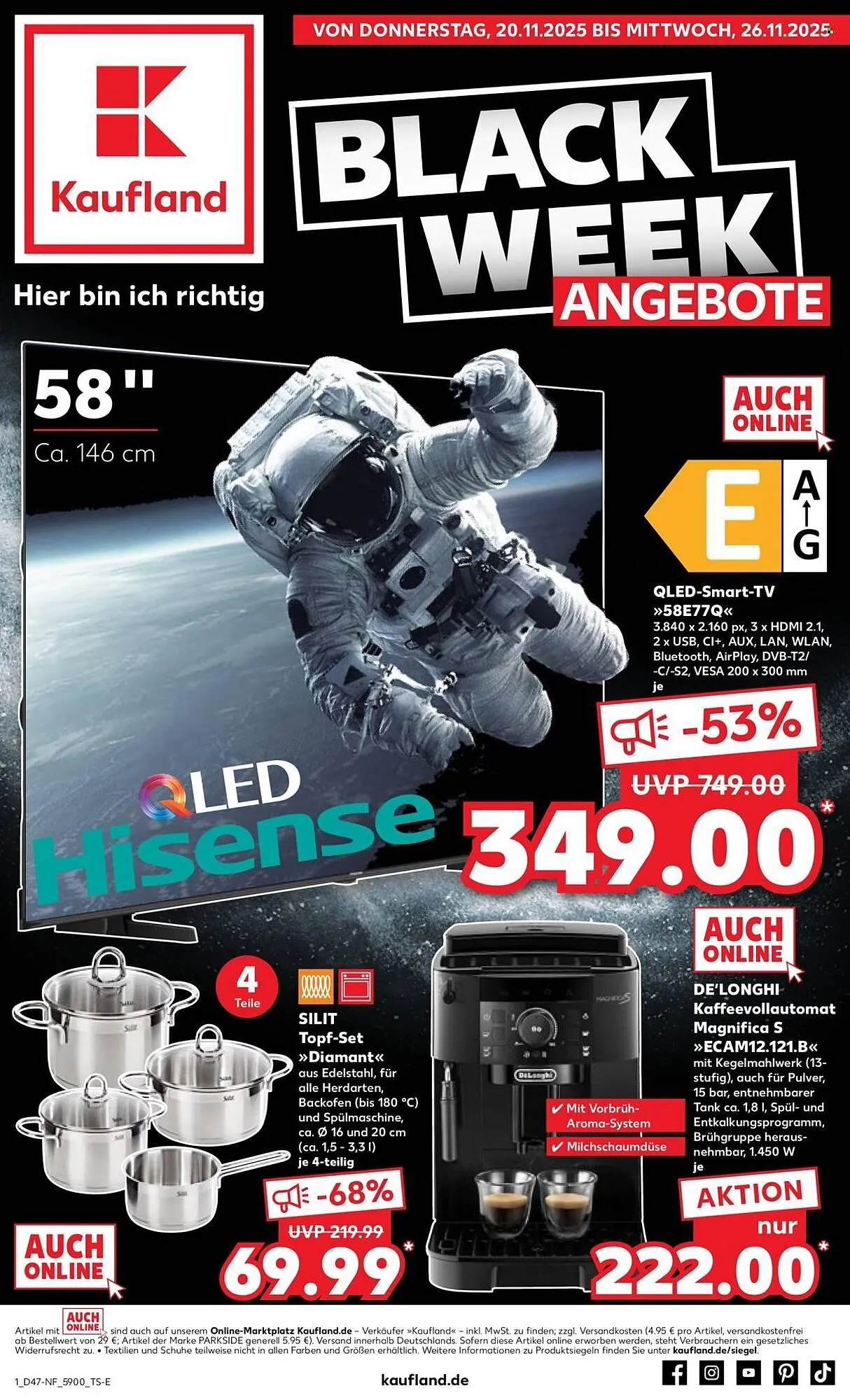 Kaufland Prospekt von 20. November bis 26. November 2025 - Prospekt seite 1