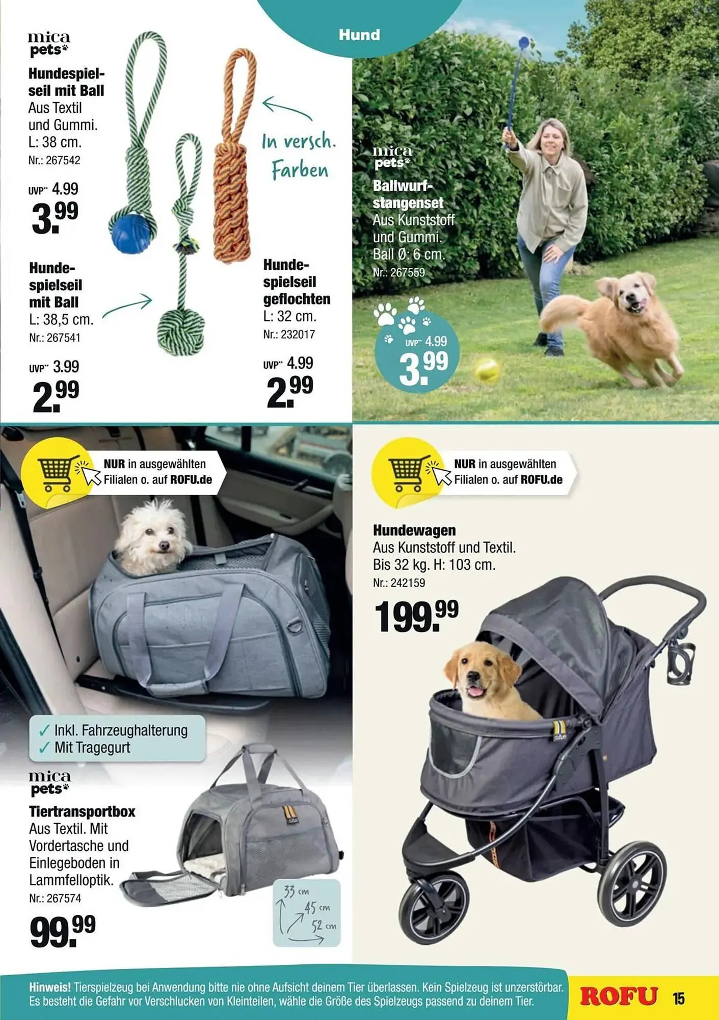 Rofu Kinderland Prospekt von 22. März bis 10. Mai 2026 - Prospekt seite 15