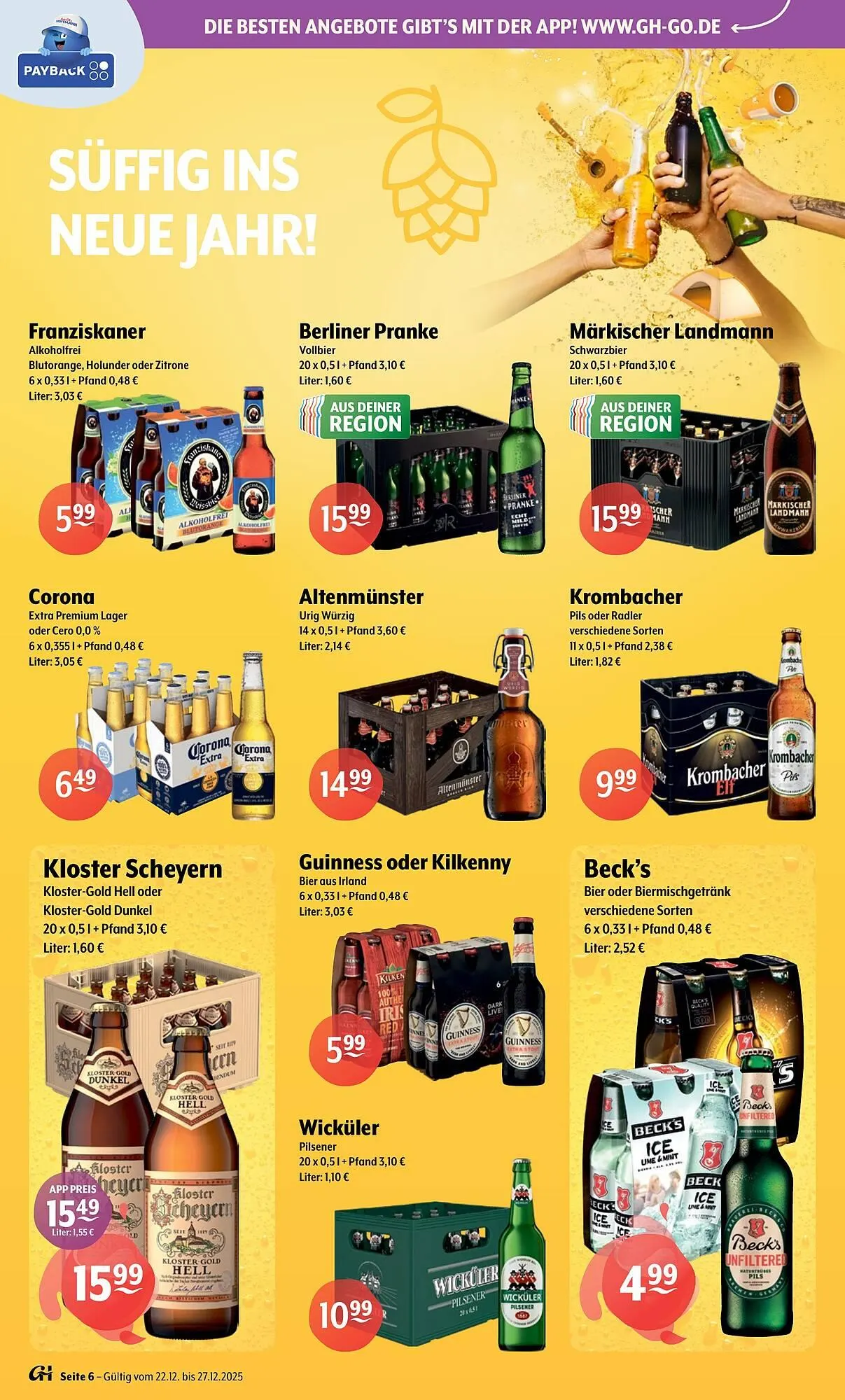 Getränke Hoffmann Prospekt von 22. Dezember bis 27. Dezember 2025 - Prospekt seite 6