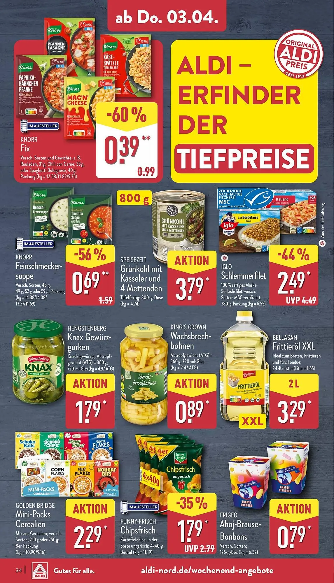 Aldi Nord Prospekt von 31. März bis 5. April 2025 - Prospekt seite 38