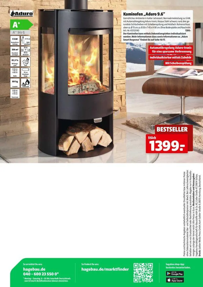 Katalog 2024/2025 Kaminöfen von 5. Juli bis 31. Dezember 2025 - Prospekt seite 40