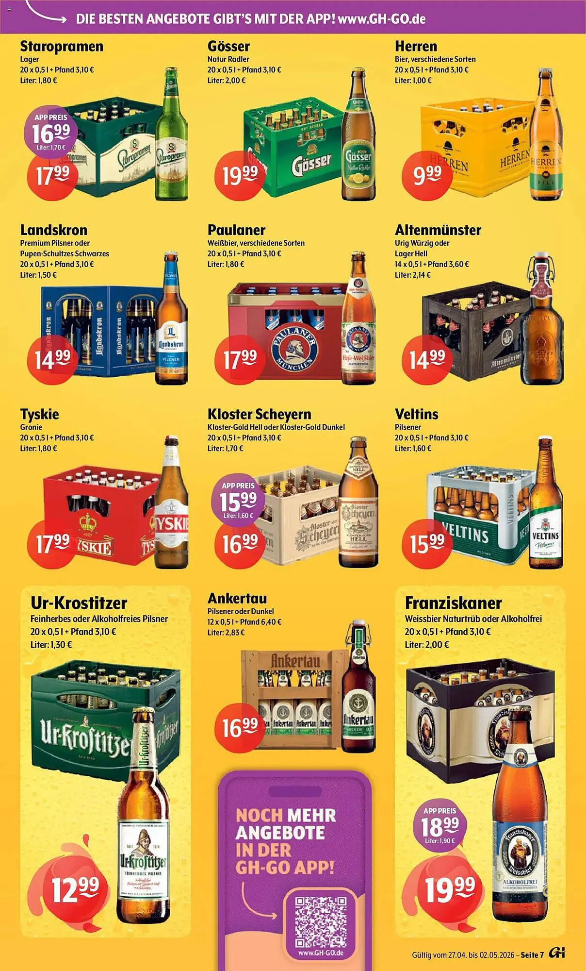 Getränke Hoffmann Prospekt von 27. April bis 2. Mai 2026 - Prospekt seite 7