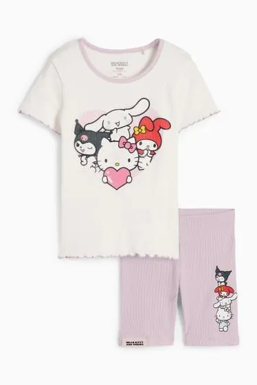 Hello Kitty and Friends - set - short sleeve T-shirt and cycling shorts
