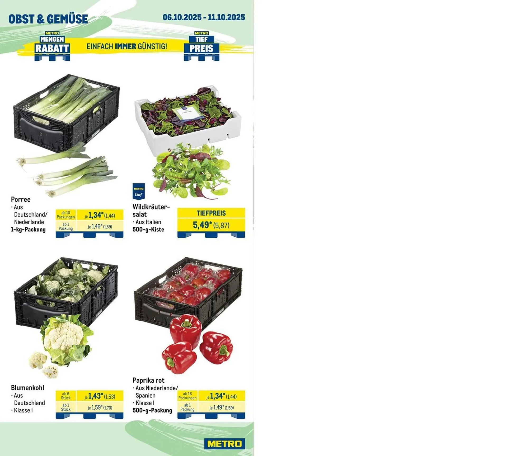 METRO Prospekt von 6. Oktober bis 11. Oktober 2025 - Prospekt seite 8