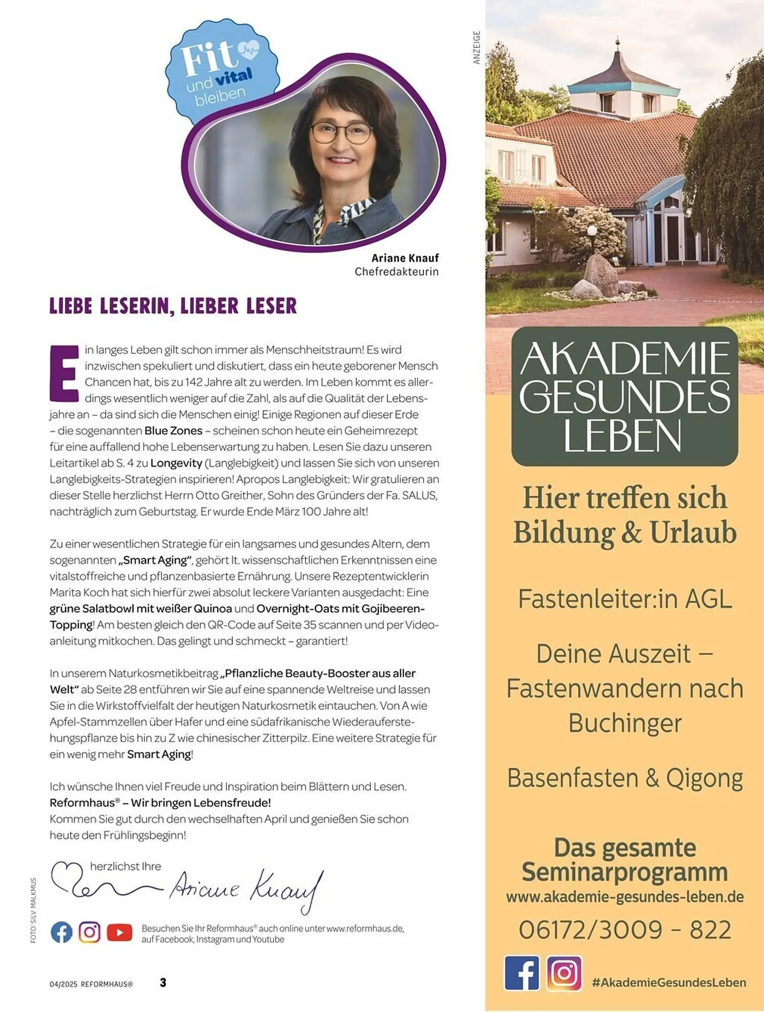 Reformhaus Prospekt von 1. April bis 30. April 2025 - Prospekt seite 3