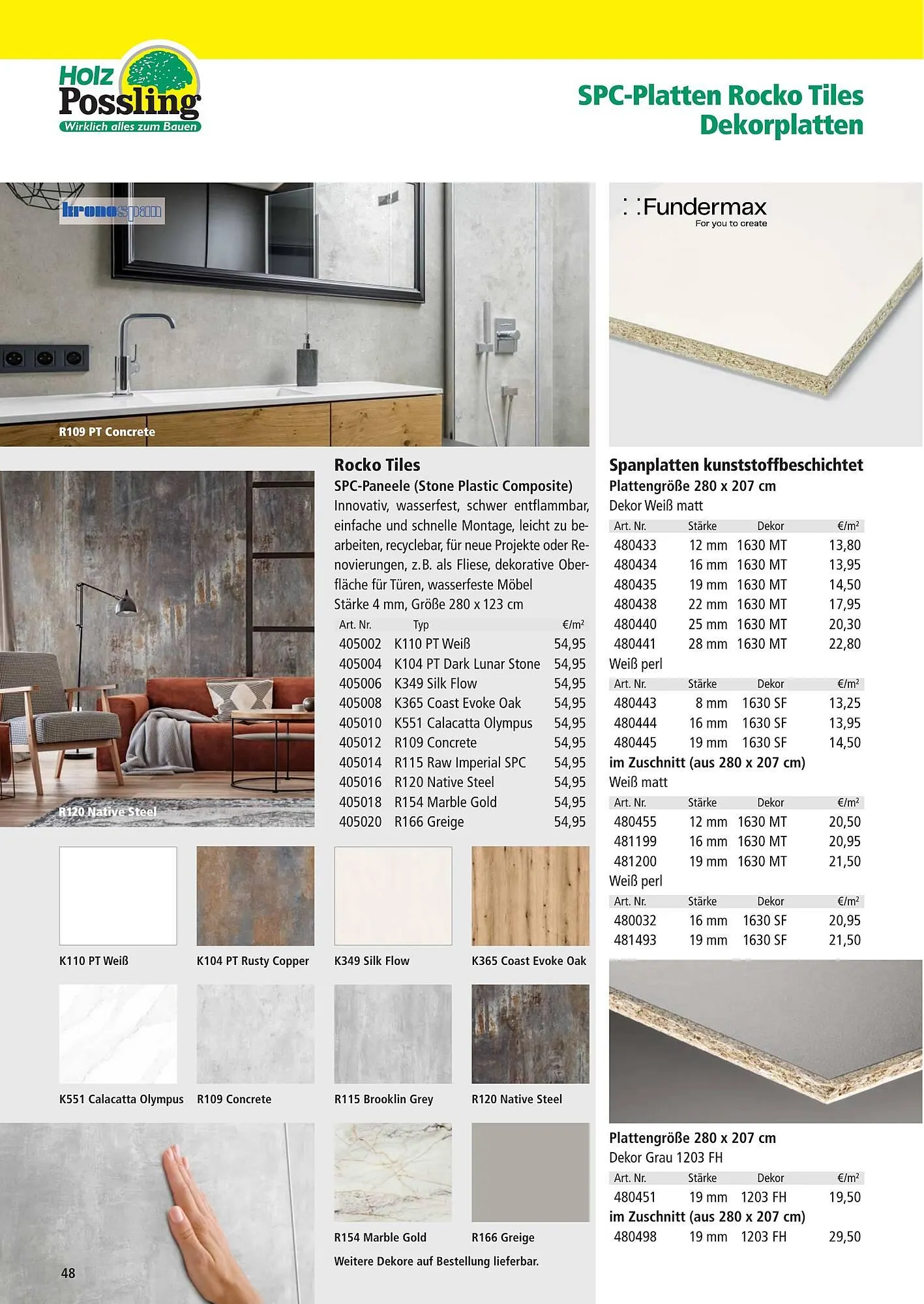 Holz Possling Prospekt von 1. April bis 31. Juli 2026 - Prospekt seite 48