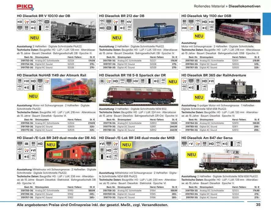 Modellbahn Katalog von 29. Oktober bis 31. Dezember 2025 - Prospekt seite 37
