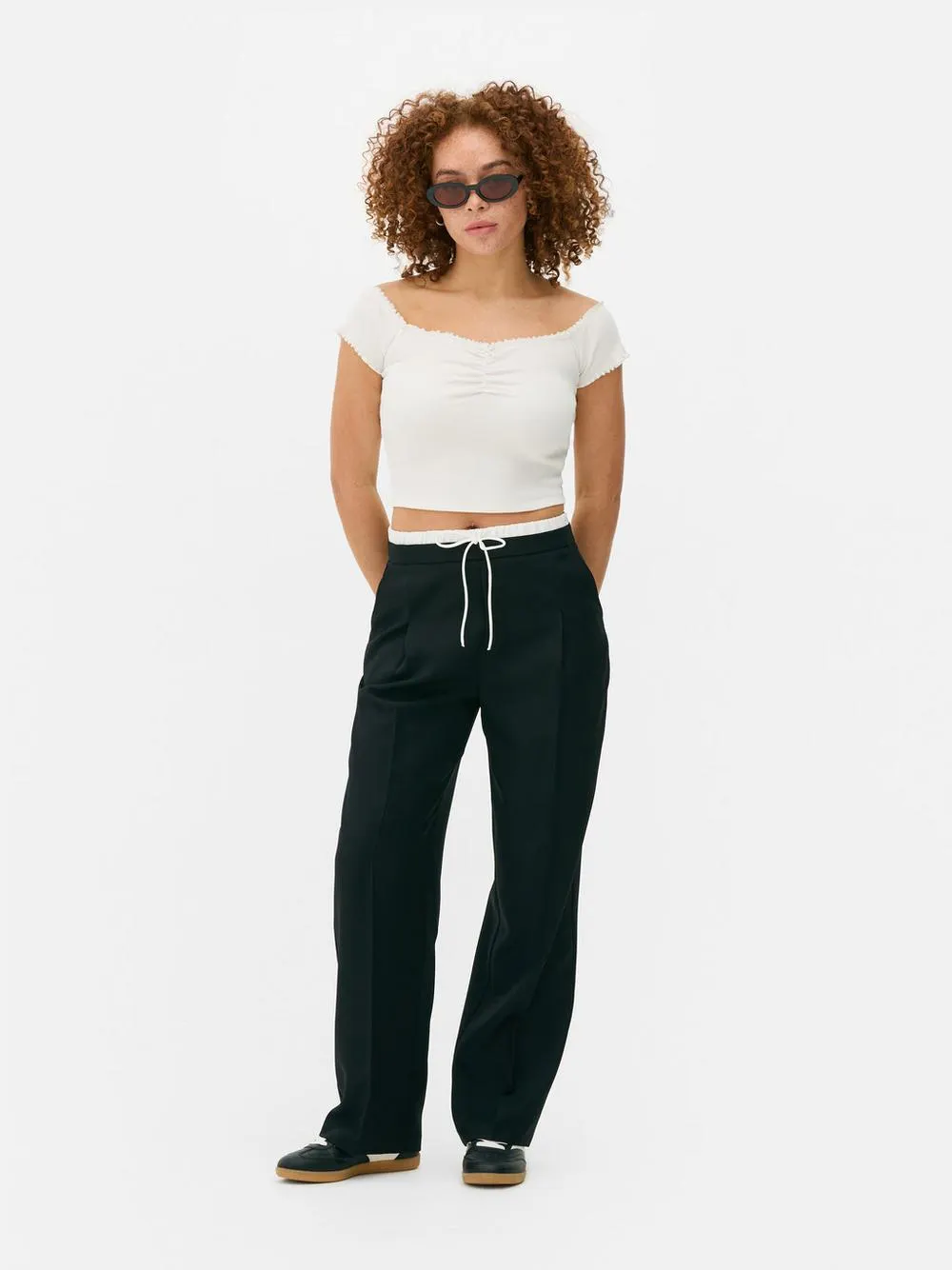 Contrast Waist Trousers
