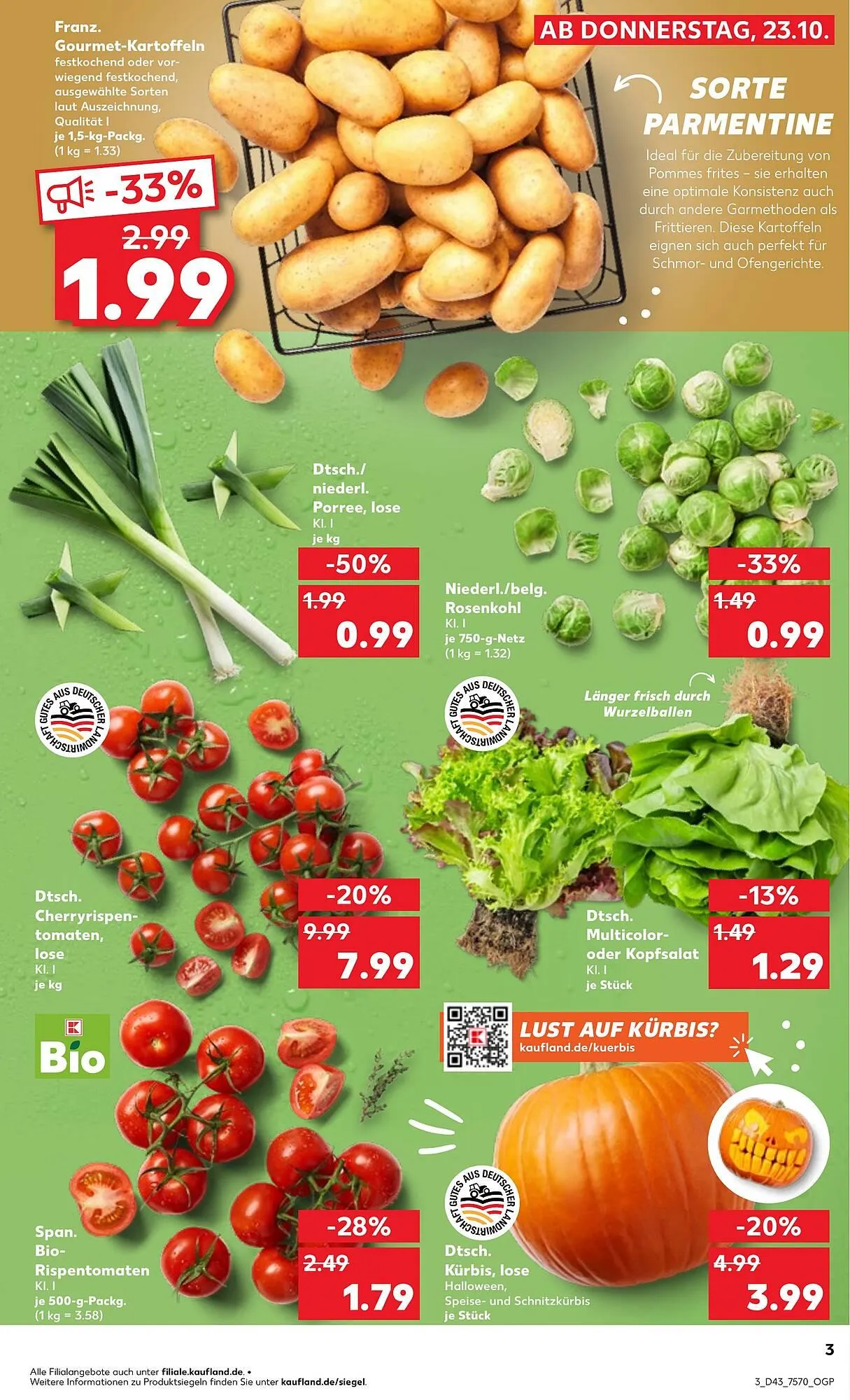 Kaufland Prospekt von 23. Oktober bis 29. Oktober 2025 - Prospekt seite 3