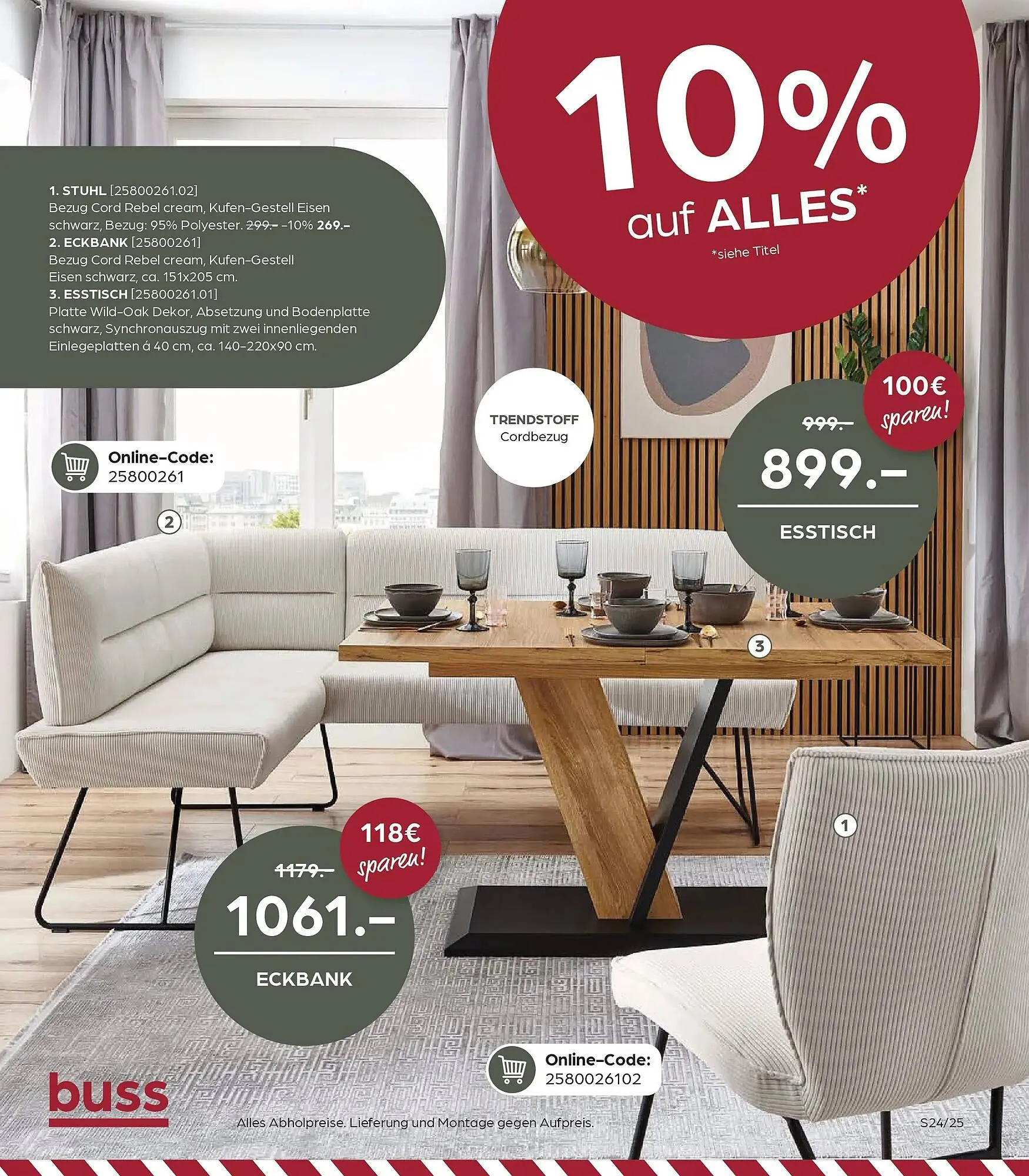 Möbel Buss Prospekt von 1. Januar bis 12. Januar 2026 - Prospekt seite 24