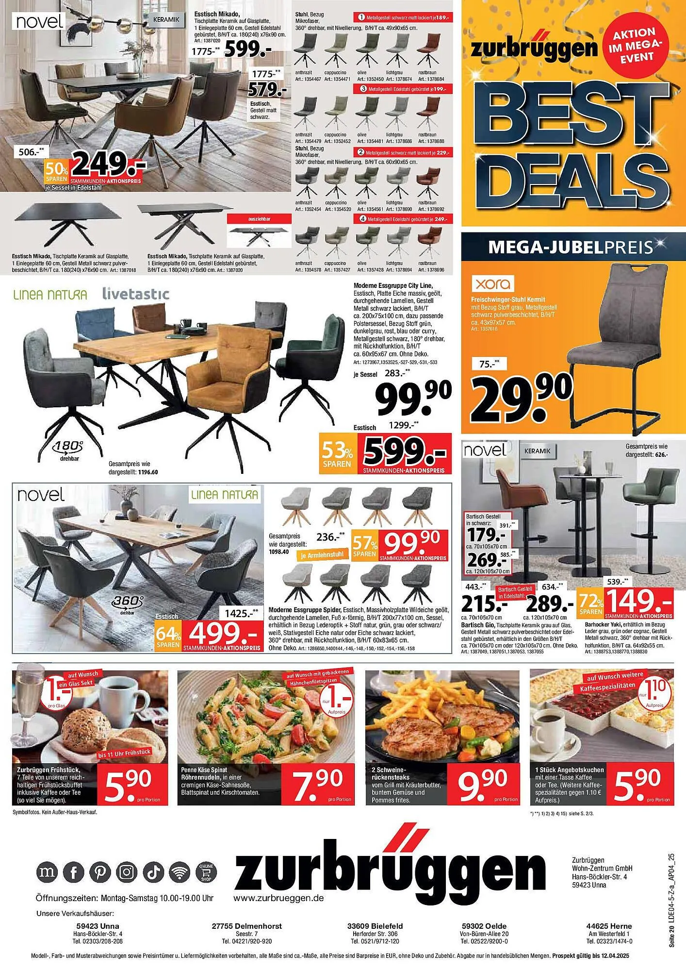 Zurbrüggen Prospekt von 28. März bis 12. April 2025 - Prospekt seite 20