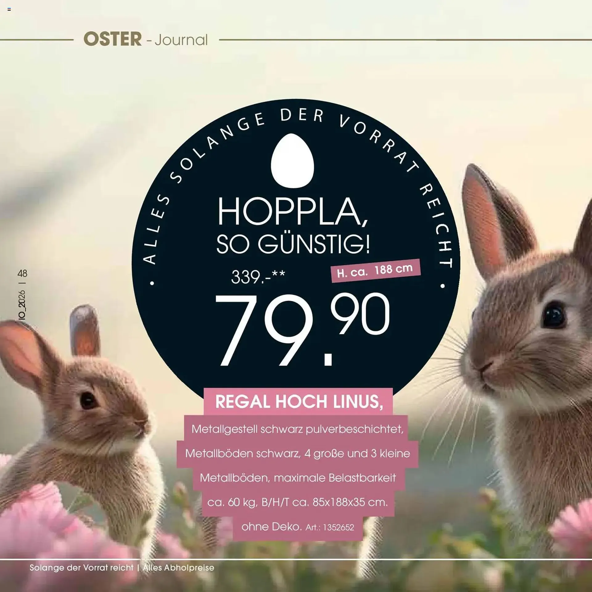 Zurbrüggen Prospekt von 23. März bis 11. April 2026 - Prospekt seite 48