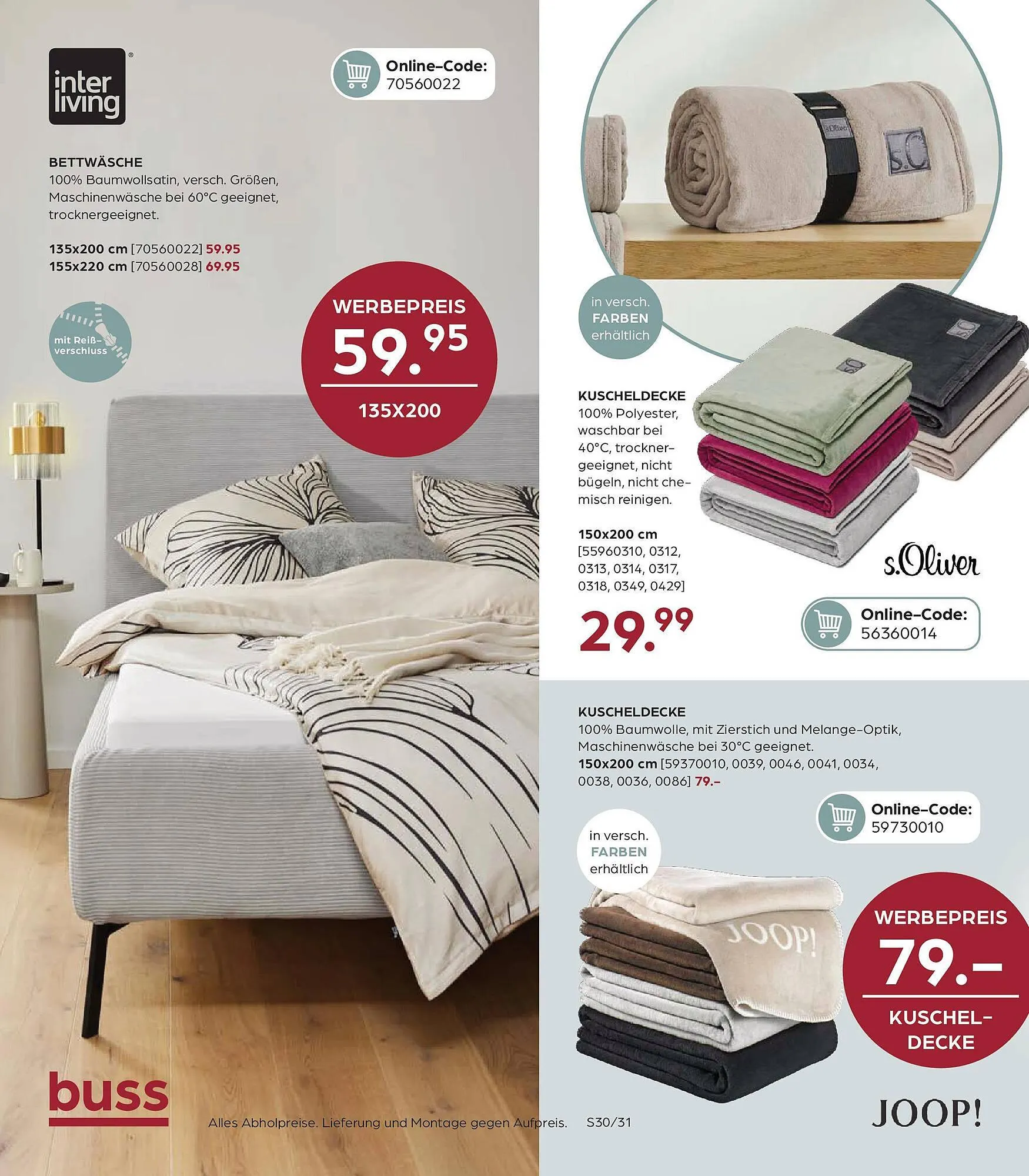 Möbel Buss Prospekt von 20. März bis 31. März 2025 - Prospekt seite 30