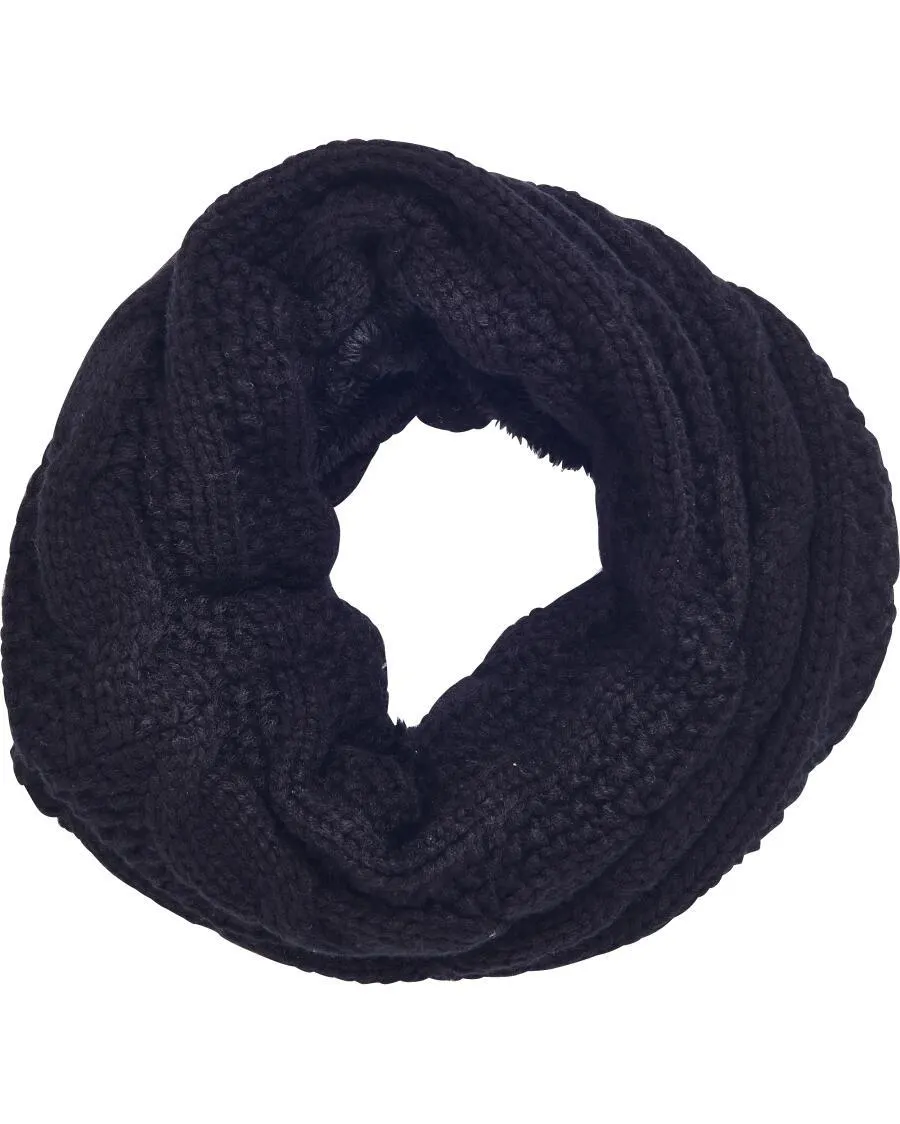 Loopschal mit Kunstfell Janina, ca. 36 x 33 cm