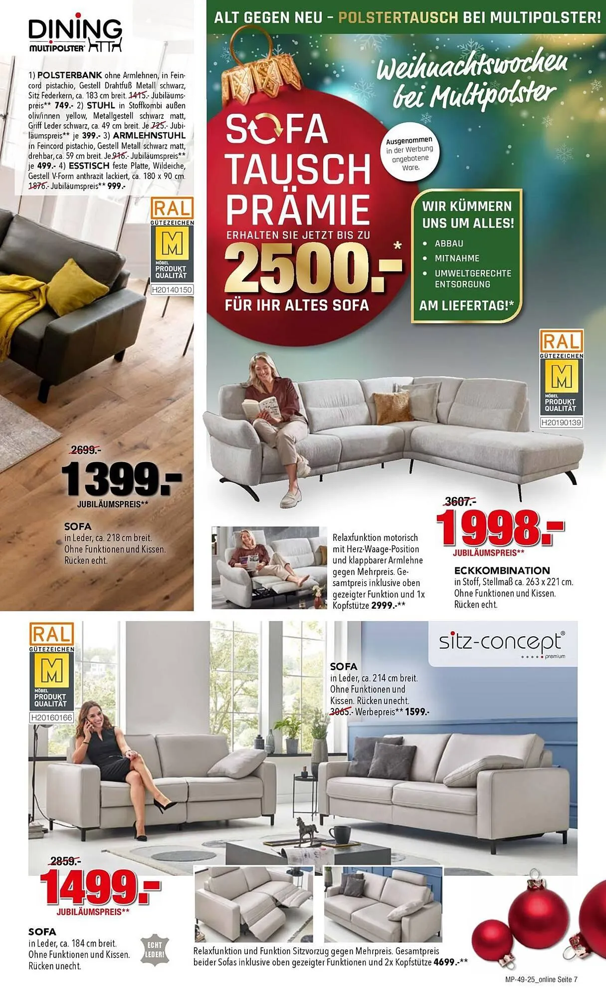 Multipolster Prospekt von 9. Dezember bis 25. Dezember 2025 - Prospekt seite 7