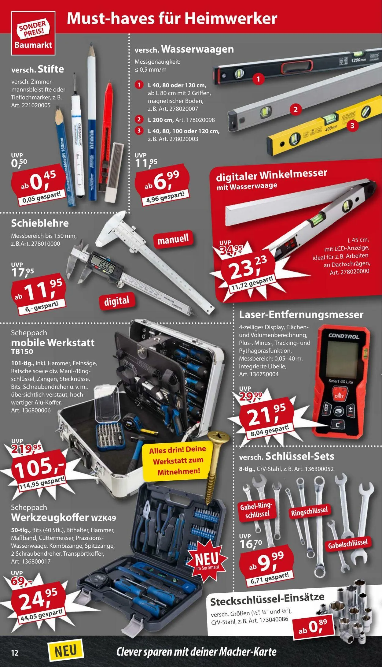 Sonderpreis Baumarkt Aktueller Prospekt von 7. Juni bis 22. Juni 2025 - Prospekt seite 12