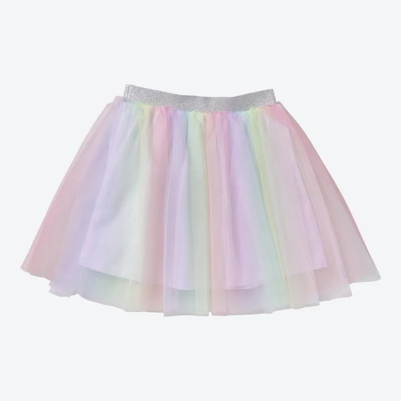 Kinder-Mädchen-Rock mit Mesh-Schichten