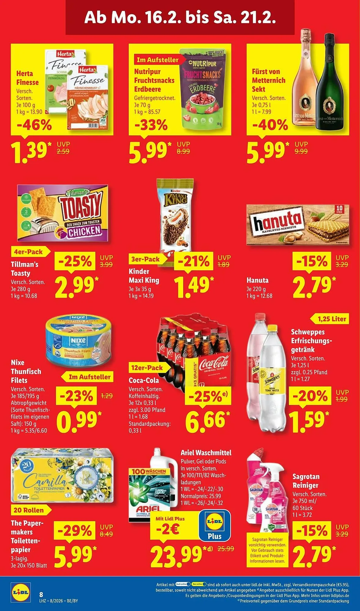 Lidl Prospekt von 16. Februar bis 22. Februar 2026 - Prospekt seite 16