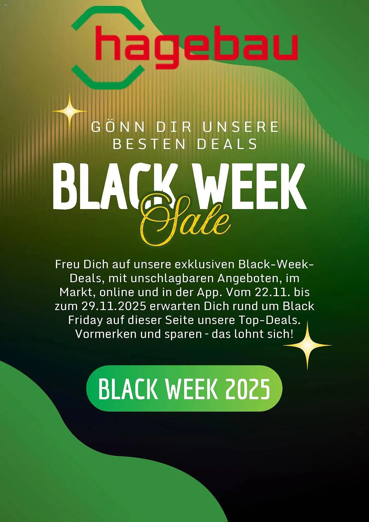 Hagebau Prospekt von 17. November bis 24. November 2025 - Prospekt seite 1