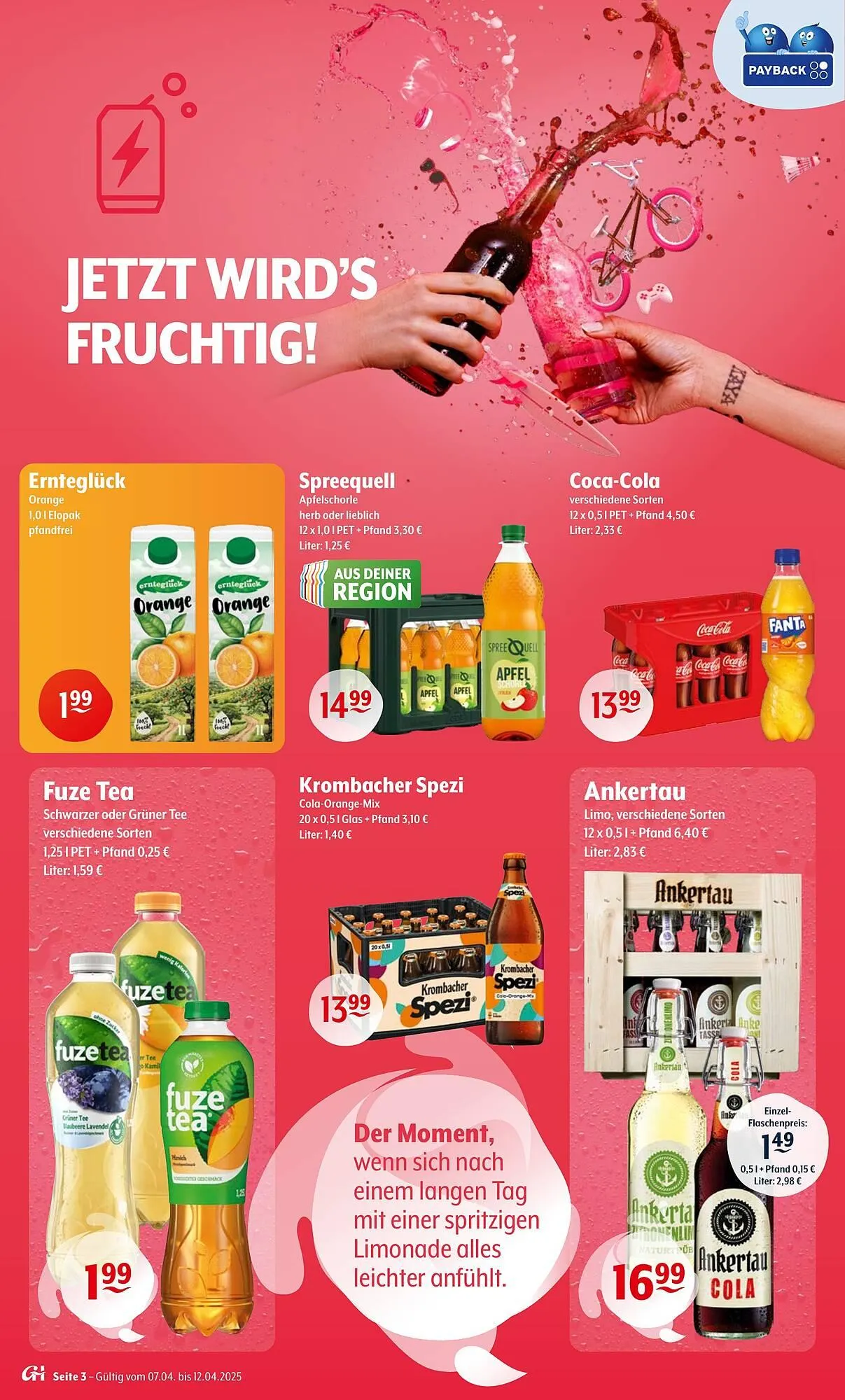 Getränke Hoffmann Prospekt von 7. April bis 12. April 2025 - Prospekt seite 3