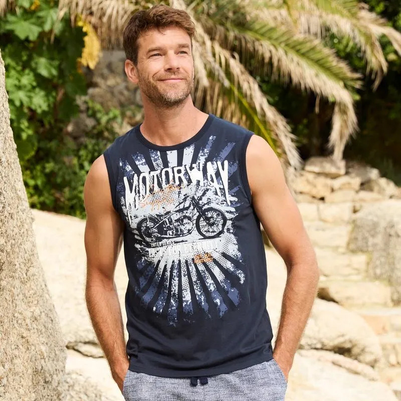 Herren-Muskelshirt aus reiner Baumwolle