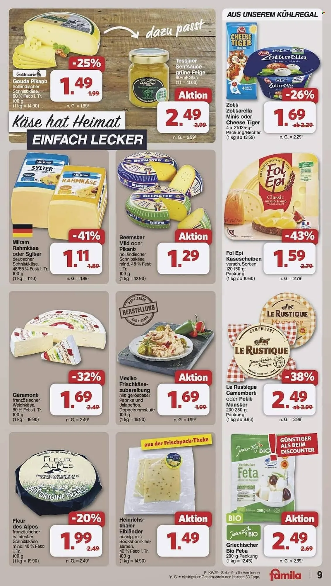 Famila Nord Ost Prospekt von 14. Juli bis 19. Juli 2025 - Prospekt seite 9