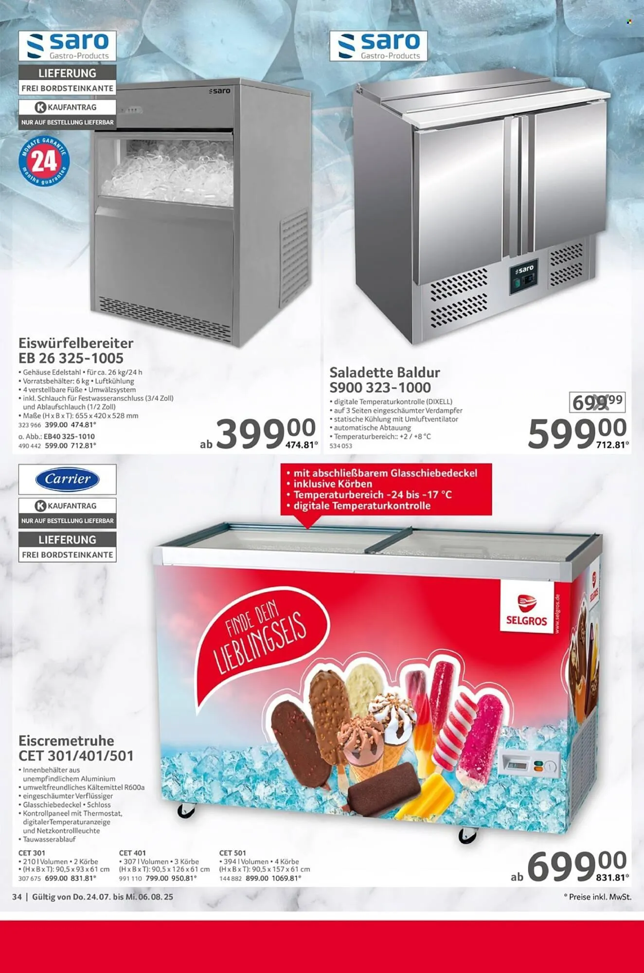 Selgros Prospekt von 24. Juli bis 6. August 2025 - Prospekt seite 34