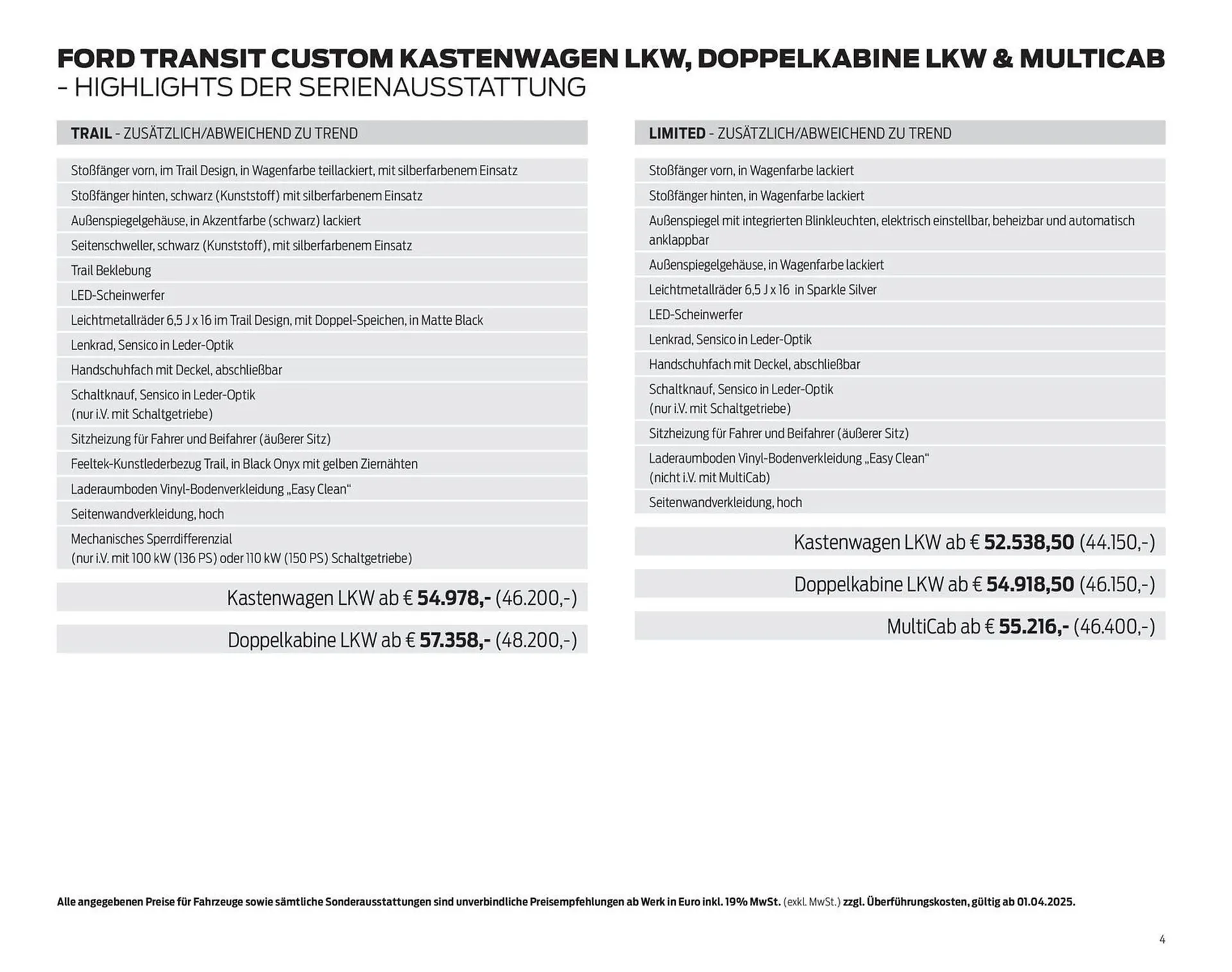 Ford Prospekt von 25. März bis 8. April 2026 - Prospekt seite 4