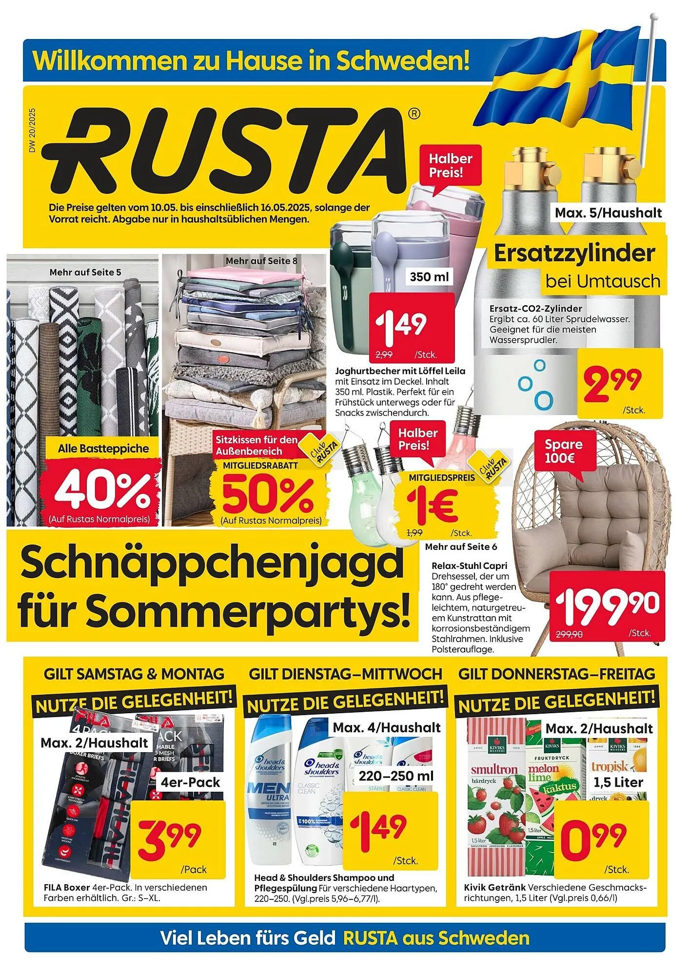 Rusta Prospekt von 10. Mai bis 17. Mai 2025 - Prospekt seite 1