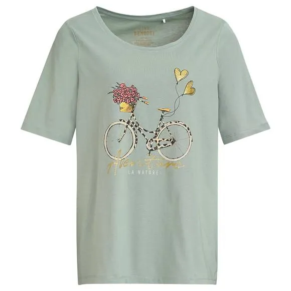 Damen T-Shirt mit großem Print