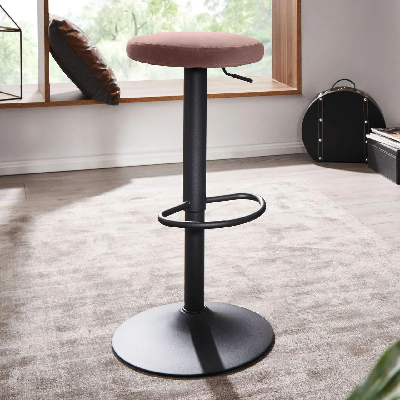 Barhocker 79 x 40 x 40 cm Rosa