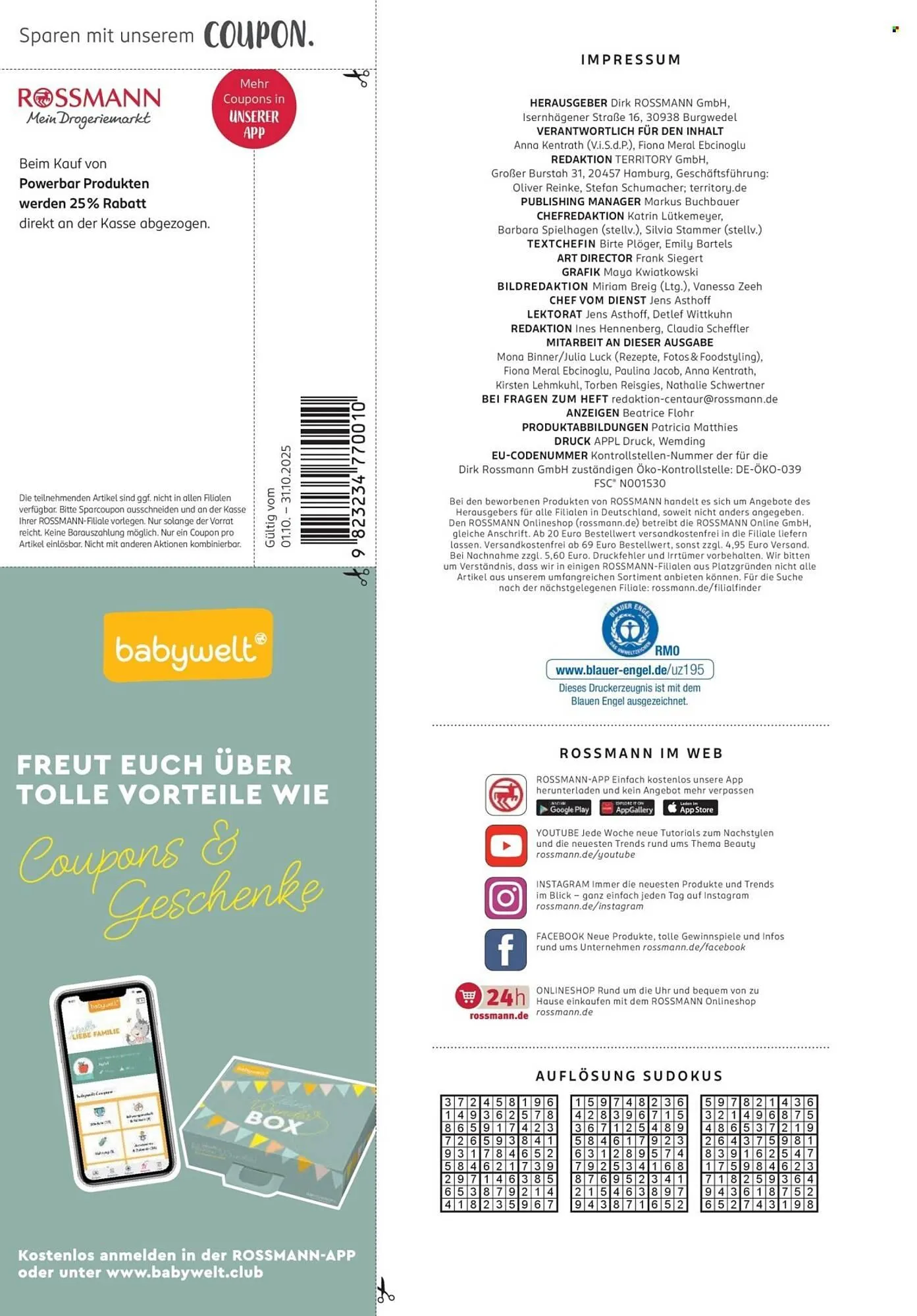 Rossmann Prospekt von 1. Oktober bis 31. Oktober 2025 - Prospekt seite 104