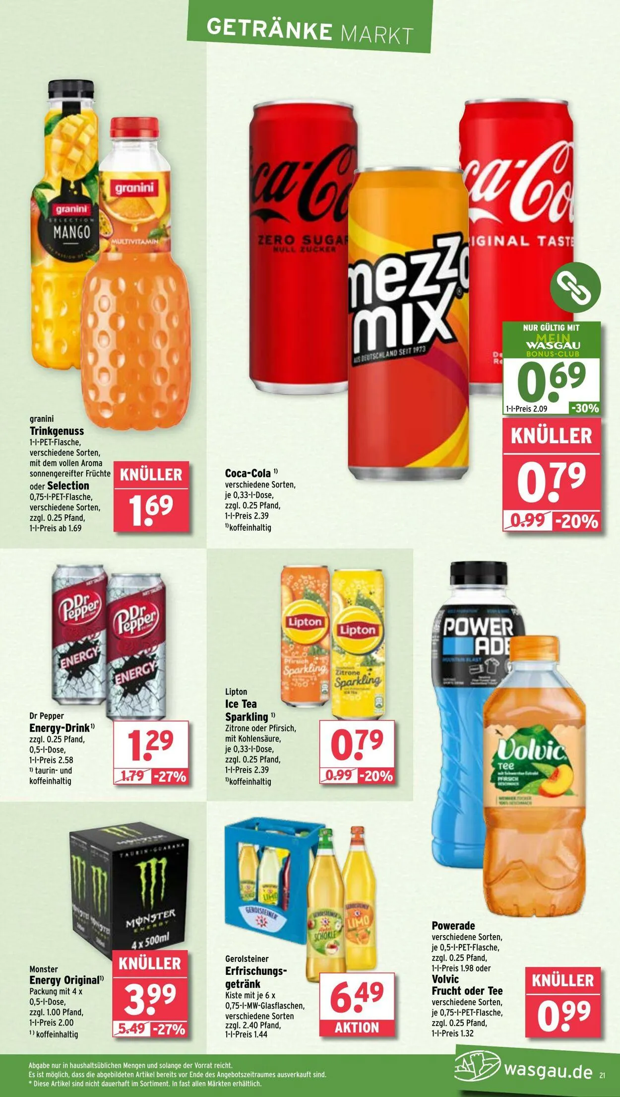 Wasgau von 19. Mai bis 24. Mai 2025 - Prospekt seite 21