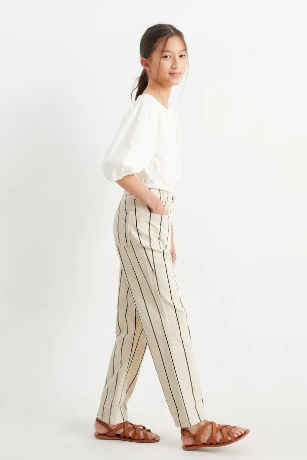 Cloth trousers - striped