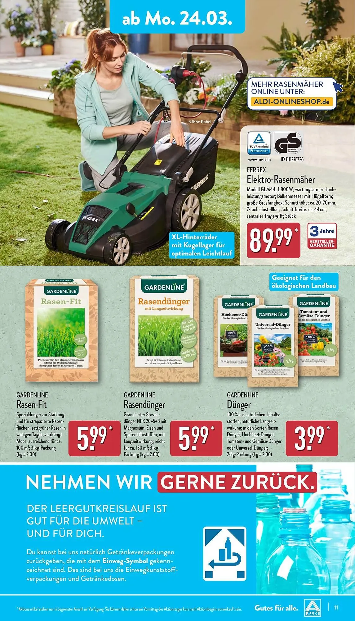 Aldi Nord Prospekt von 24. März bis 29. März 2025 - Prospekt seite 11