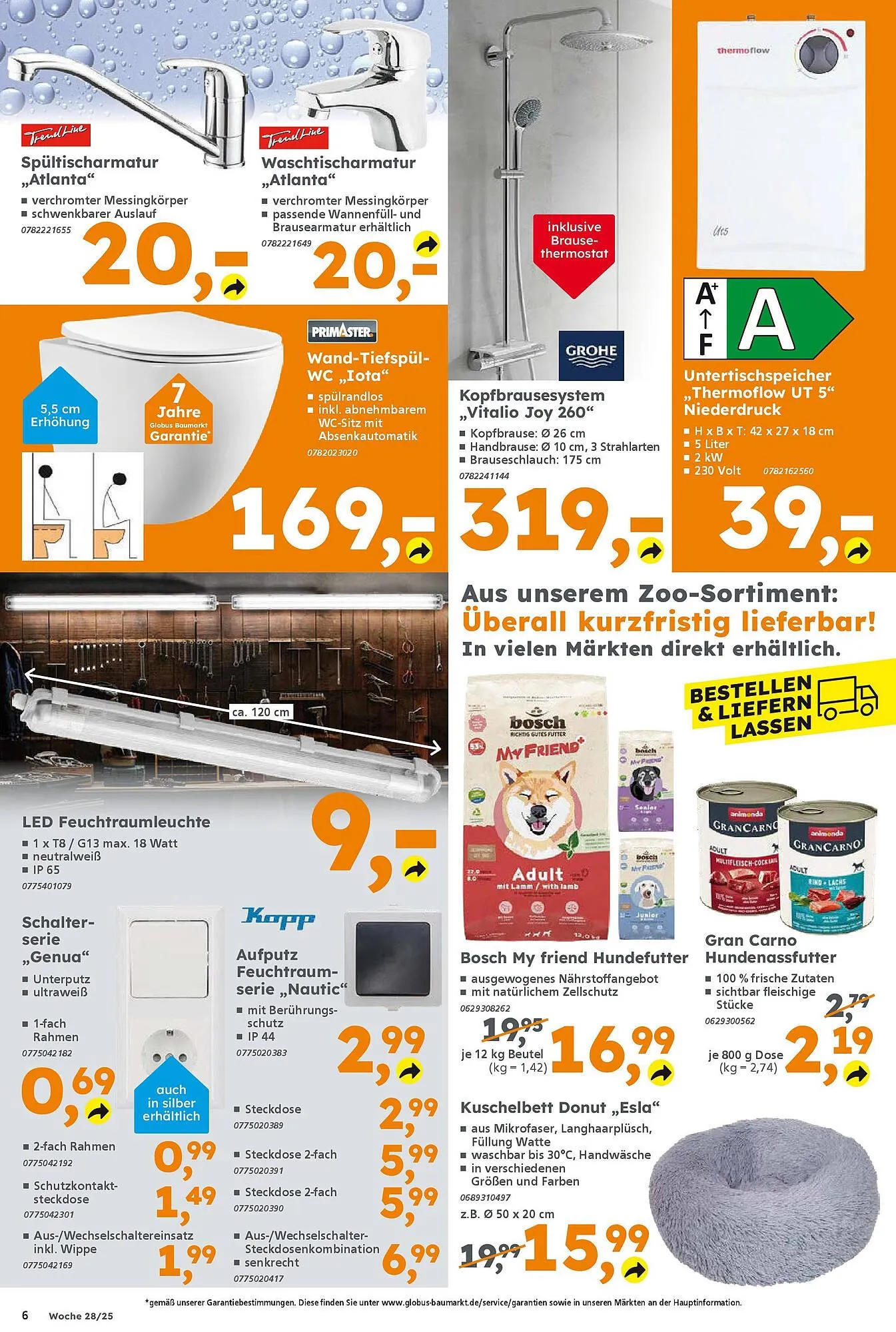 Globus Baumarkt Prospekt von 6. Juli bis 12. Juli 2025 - Prospekt seite 6