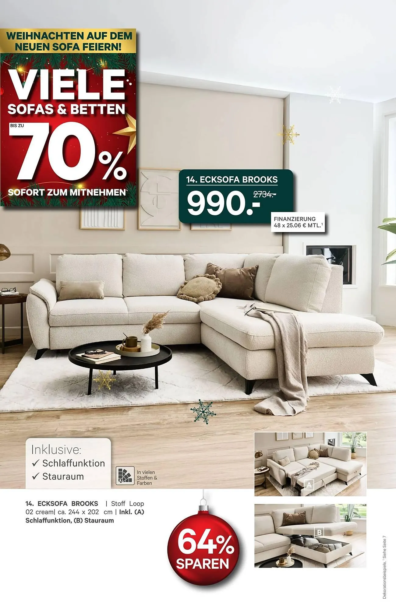 Kabs Polsterwelt Prospekt von 2. Dezember bis 19. Dezember 2025 - Prospekt seite 16