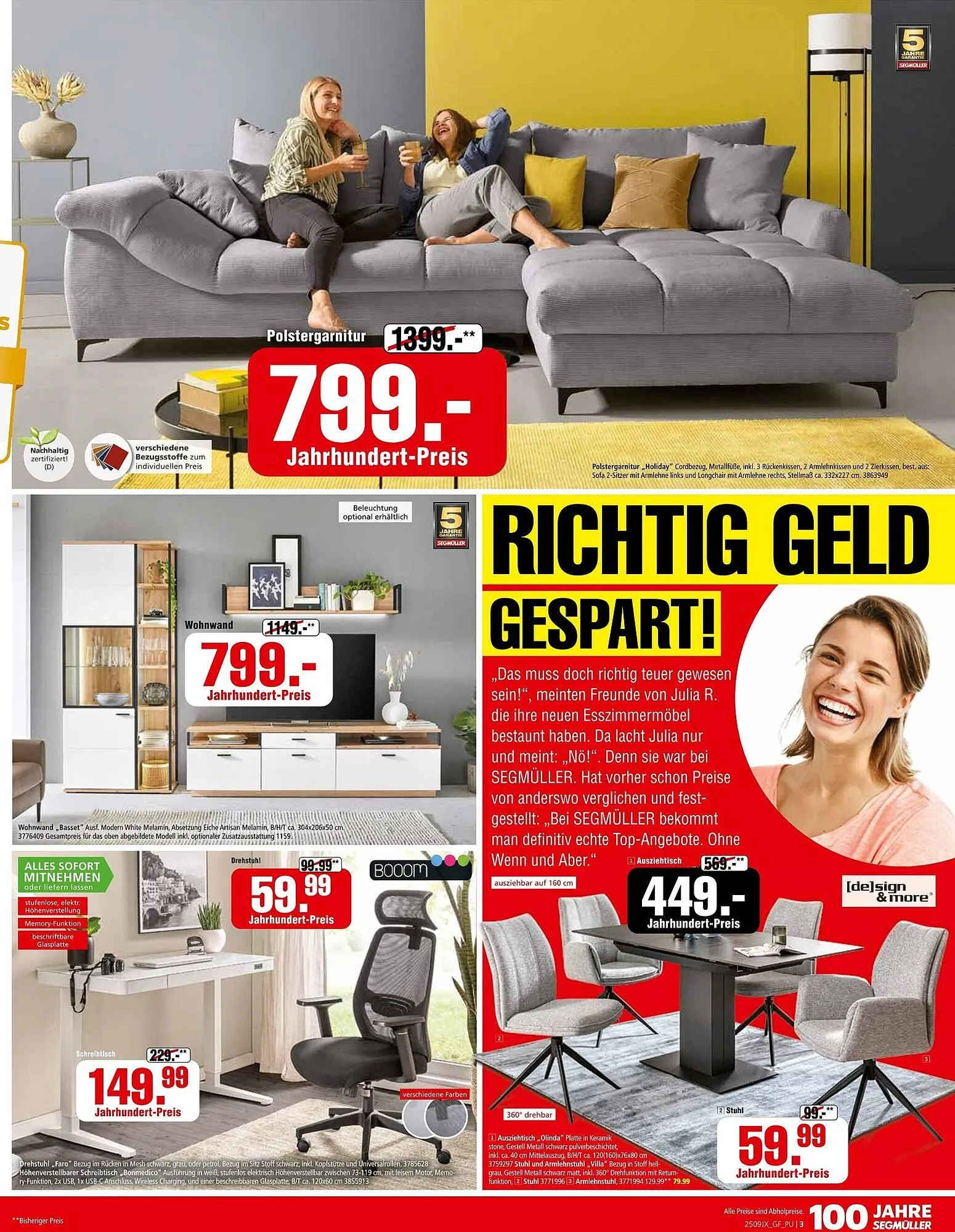 Segmüller Prospekt von 30. August bis 14. September 2025 - Prospekt seite 3