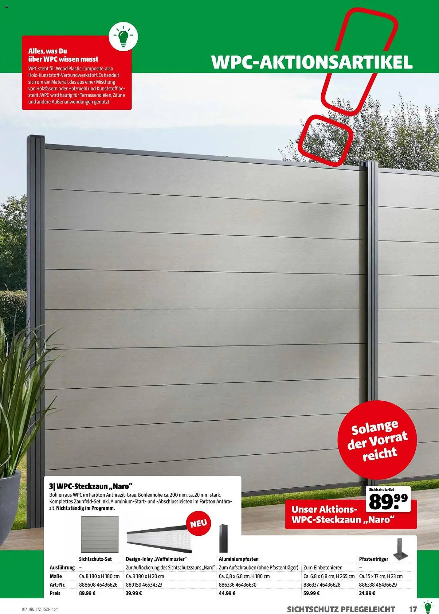 Hagebau Prospekt von 2. März bis 31. Dezember 2026 - Prospekt seite 17