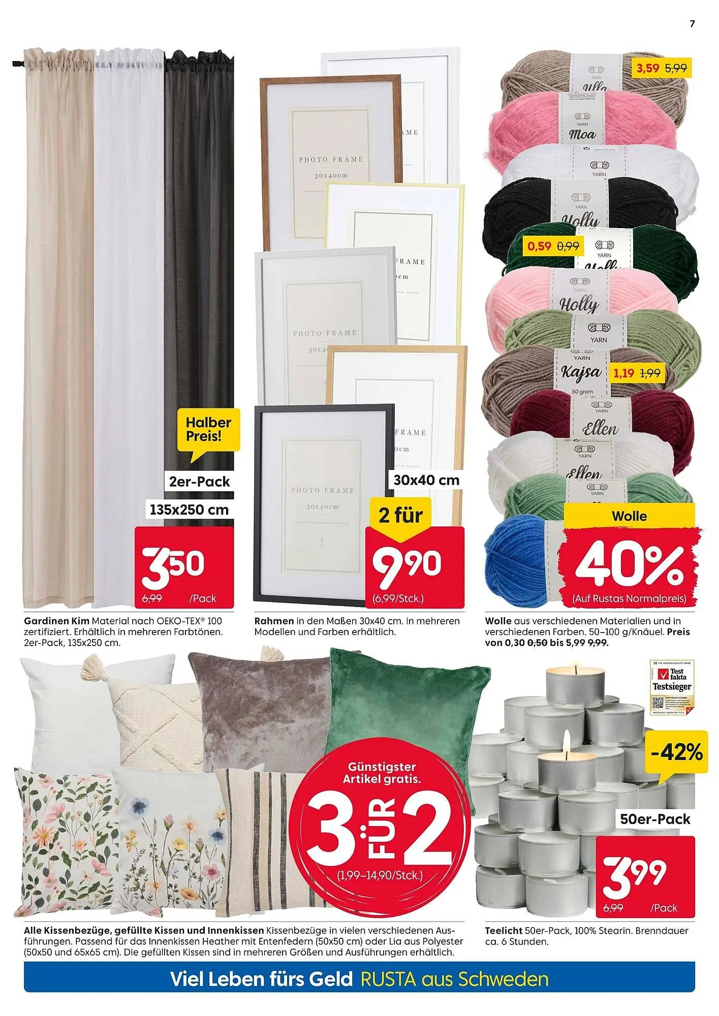 Rusta Prospekt von 3. Januar bis 9. Januar 2026 - Prospekt seite 7