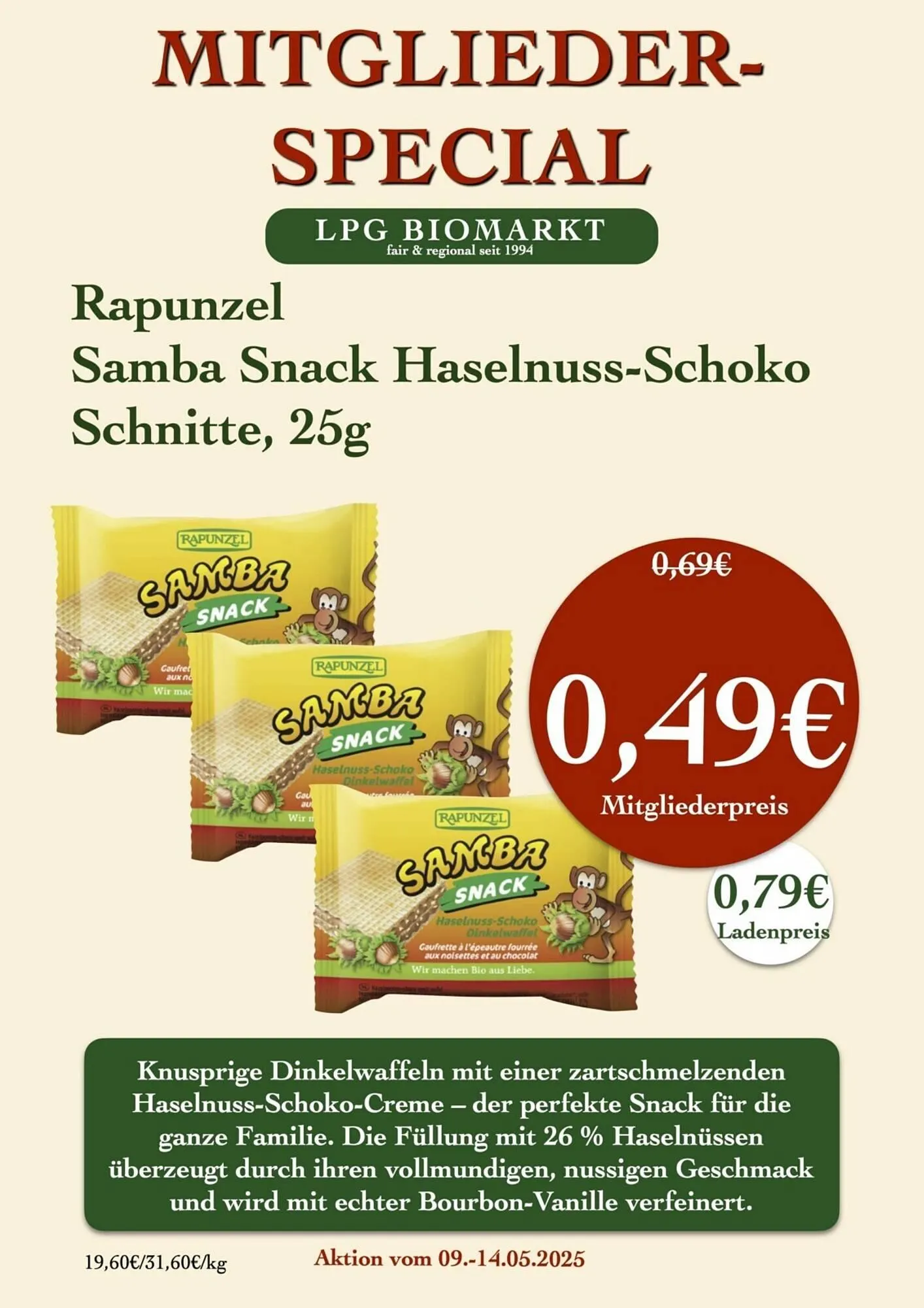 LPG Biomarkt Prospekt von 9. Mai bis 14. Mai 2025 - Prospekt seite 17