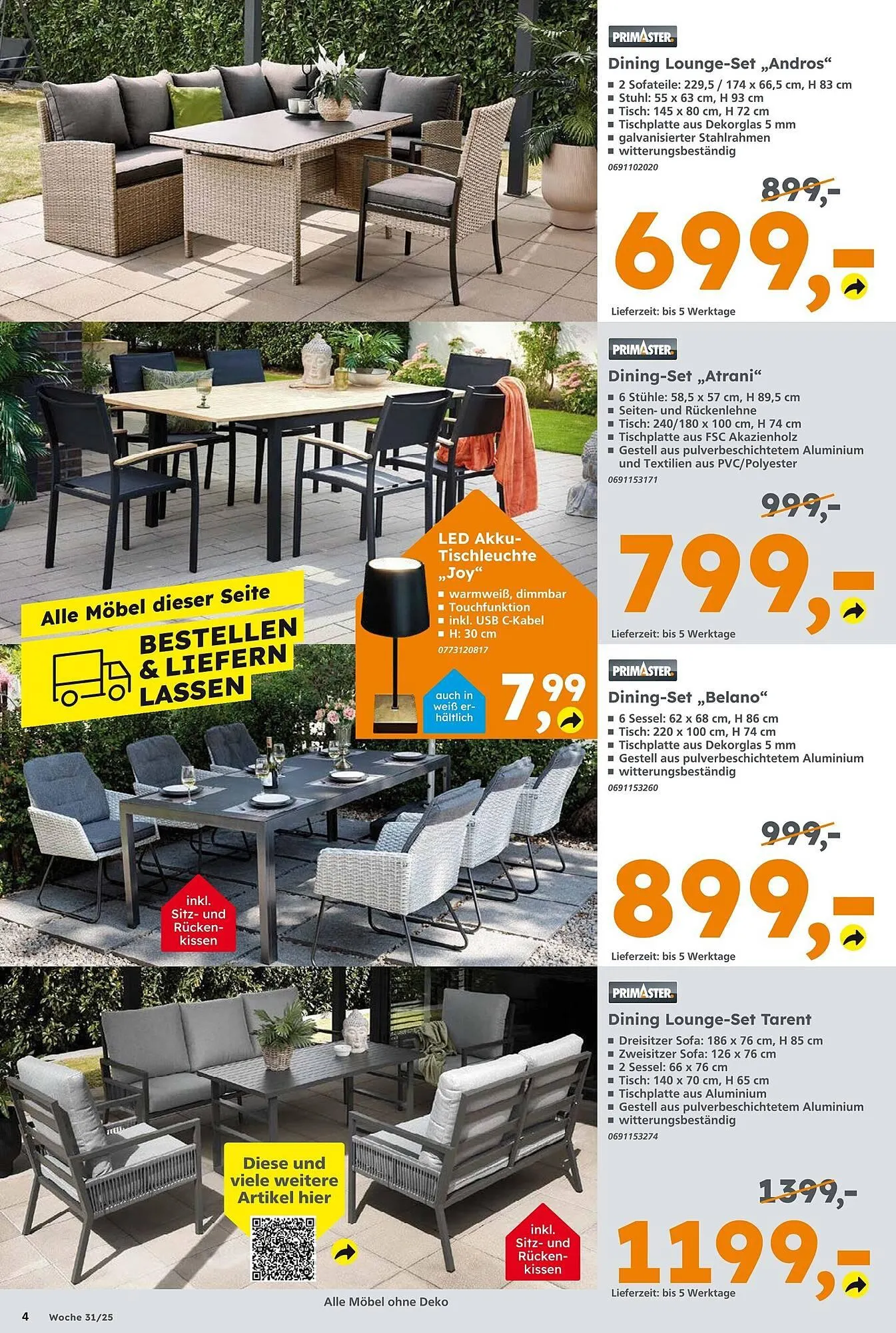 Globus Baumarkt Prospekt von 27. Juli bis 2. August 2025 - Prospekt seite 4