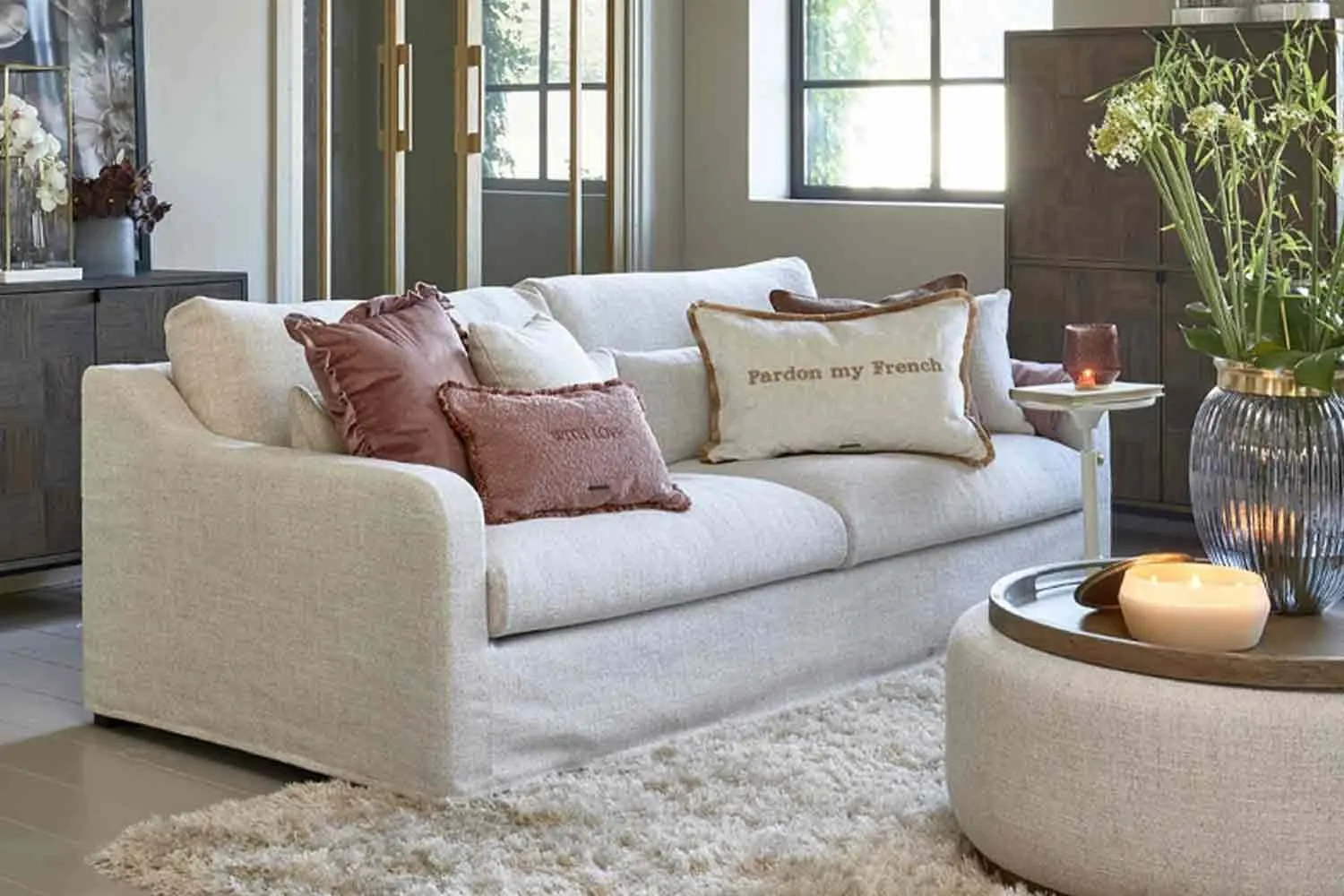 Rivièra Maison Giovanni Sofa 3,5-Sitzer in Stoff